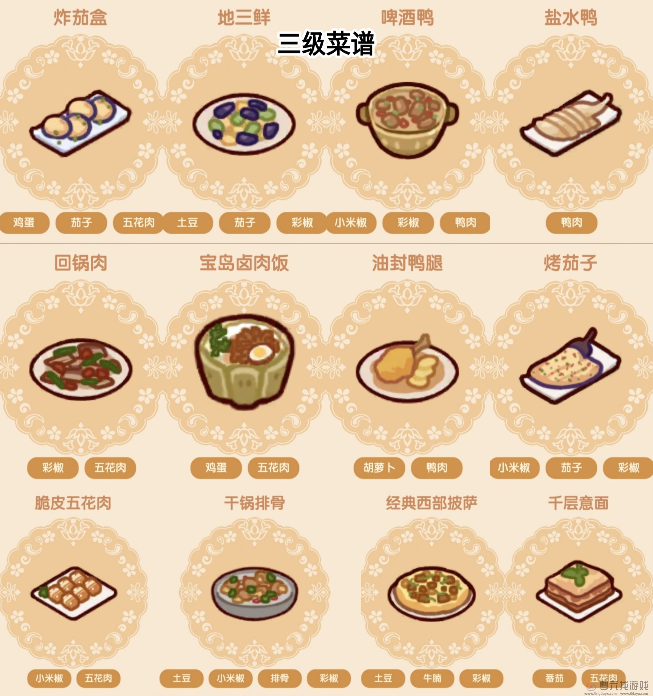 《我的休闲时光》菜谱大全(图5) 《我的休闲时光》菜谱大全(图5)