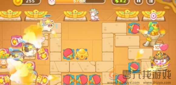 保卫萝卜4法老归来第6关通关攻略(图4) 保卫萝卜4法老归来第6关通关攻略(图4)